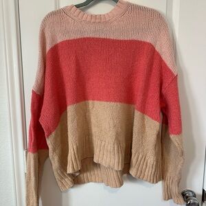 American Eagle Outfitters Block Crew Neck Sweater
